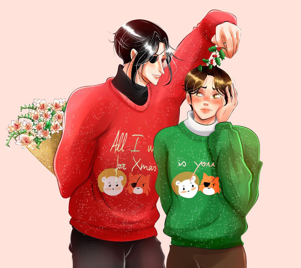 Commission by ByeolLeporem for "A BoyFriend For Christmas"
